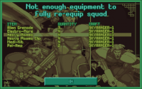[07/05/2013] Not enough equipment to reequip squad